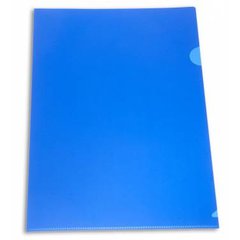 папка-уголок А4 0.18мм непрозрачный глянцевый E310N/1 816358 синий