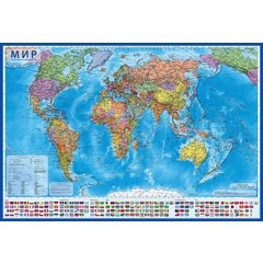 карта Мир политический 1:32М 101х70см КН040