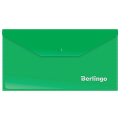папка-конверт на кнопке С6 непрозрачная 0,18мм AKk_06304 зеленая