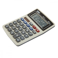 калькулятор настольный 8 разрядов Uniel UB-12K двойное питание 126*95*25мм черный/серый