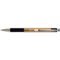 ручка шариковая ZEBRA 301А синяя золотистый корпус автоматическая резиновые вставки 1582773