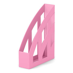 подставка для бумаг вертикальная 75мм Pastel 55578 розовая