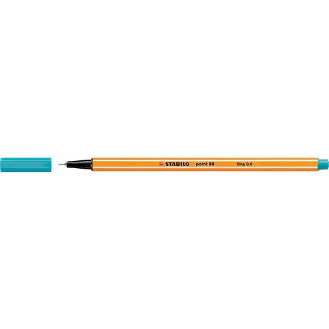 ручка капиллярная STABILO POINT 0.4мм Супер тонкий наконечник голубовато-бирюзовая