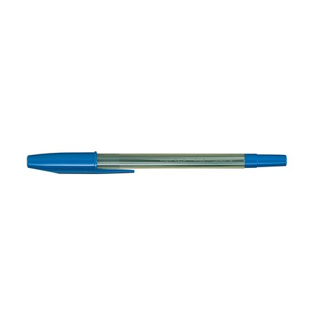 ручка шариковая UNI Mitsubishi 0.3/0.5мм синяя металлический наконечник прозрачный корпус