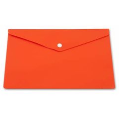 папка-конверт на кнопке А4 непрозрачная пластик 0.18мм PK803ANor/816637 оранжевая