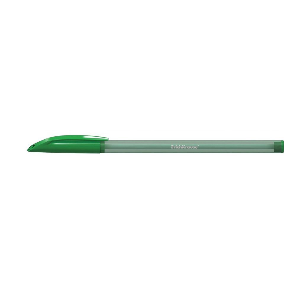 ручка шариковая ERICH KRAUSE R-101 тонированный корпус одноразовая зеленая