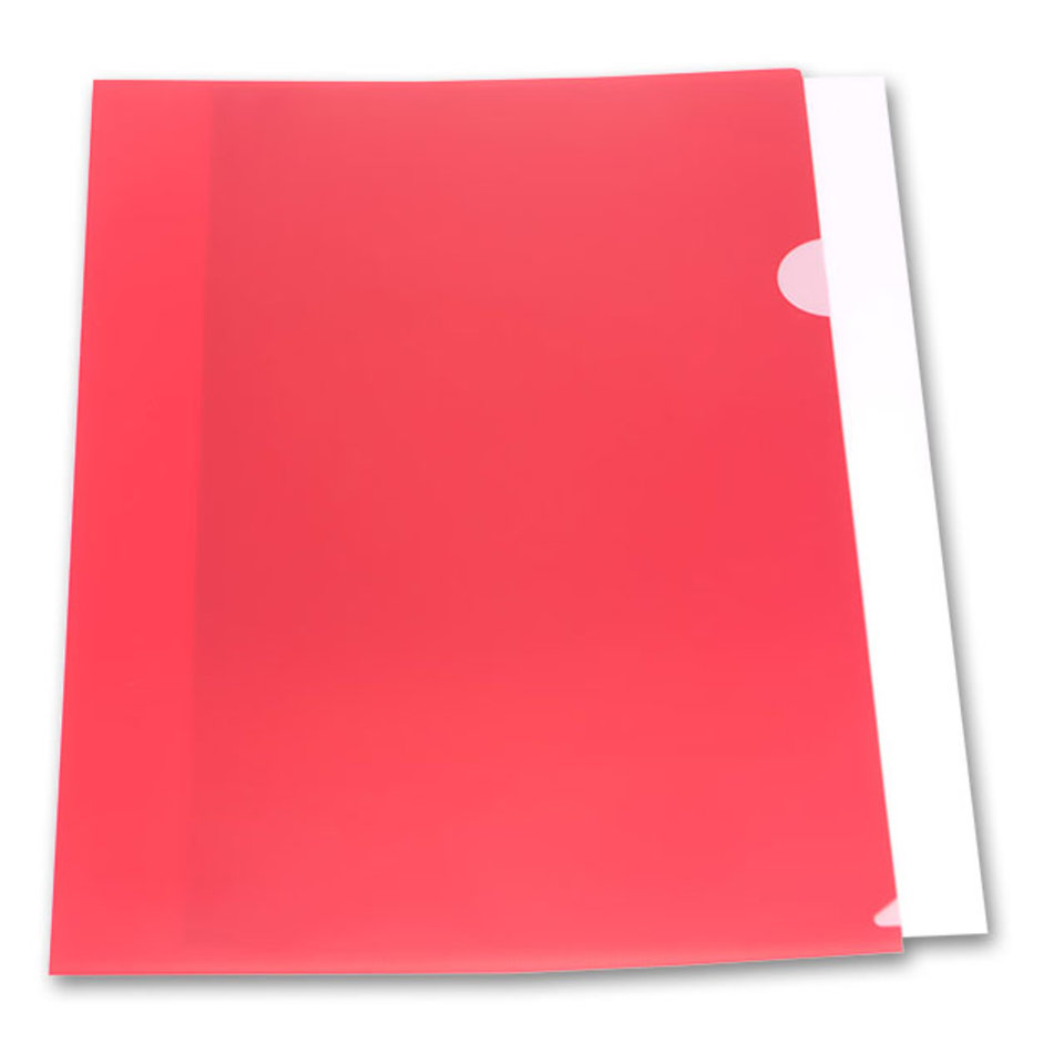папка-уголок А4 0.18мм непрозрачный глянцевый E310N/1 816360 красный