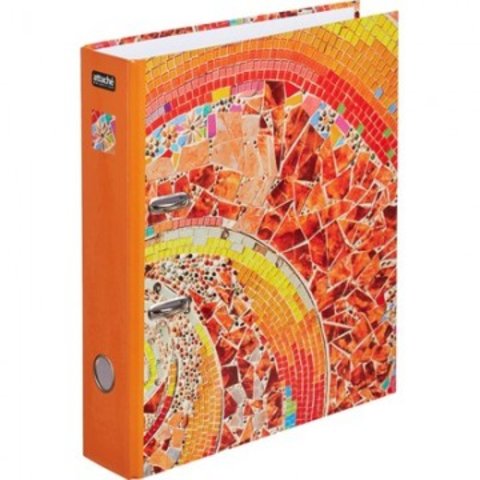 папка-регистратор А4 2к 7см с рисунком Gaudi / Attache /402044 оранжевая