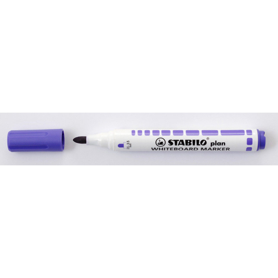 маркер для доски круглый наконечник STABILO Plan 64 фиолетовый