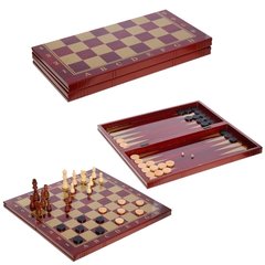 настольная игра 3в1 шахматы, шашки, нарды 592204