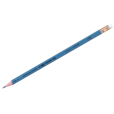 карандаш простой KOH-I-NOOR ASTRA 1380 шестиграннный корпус, ластик
