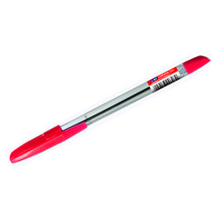 ручка шариковая LINC Corona Красная прозрачный корпус, масляная основа