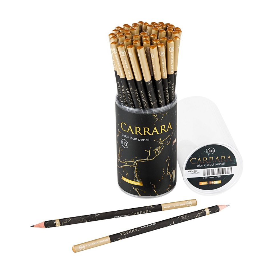карандаш простой Carrara Black трехгранный 21-0030/96