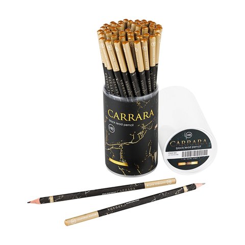 карандаш простой Carrara Black трехгранный 21-0030/96