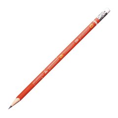 карандаш простой KORES Таблица умножения трехгранный, ластик HB