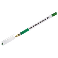 ручка шариковая Mun-Hwa MC Gold зеленая, масляная основа 0.5мм резиновая вставка