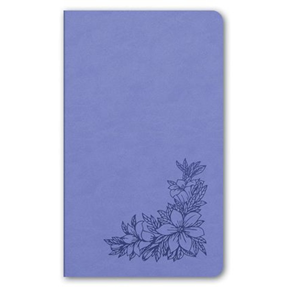 блокнот А5 128 листов Vivella клетка с тиснением сиреневый 01619