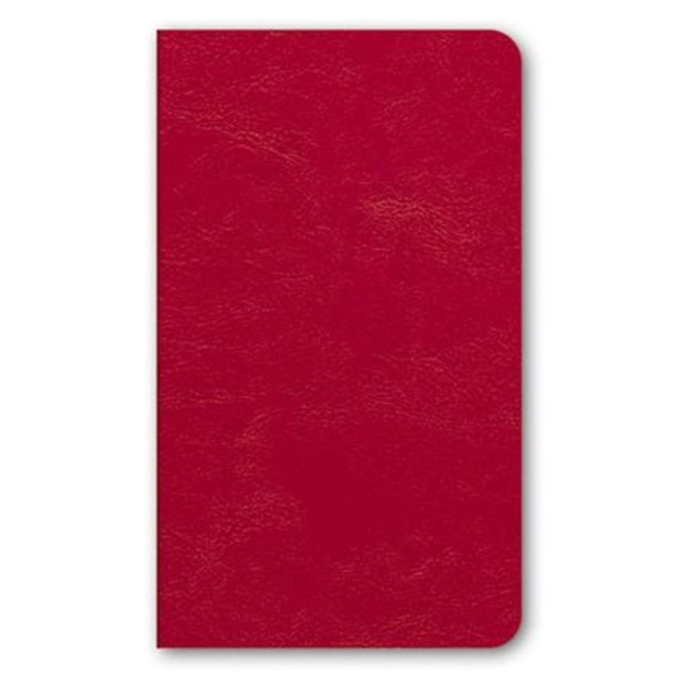 блокнот А6 72 листа Sarif без линовки тонированный блок красный