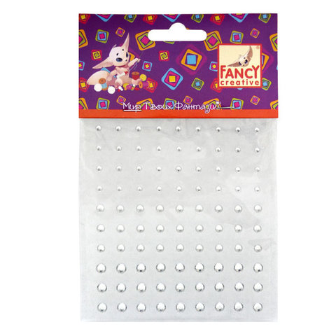 стразы круглые самоклеящиеся 90 штук FD020094