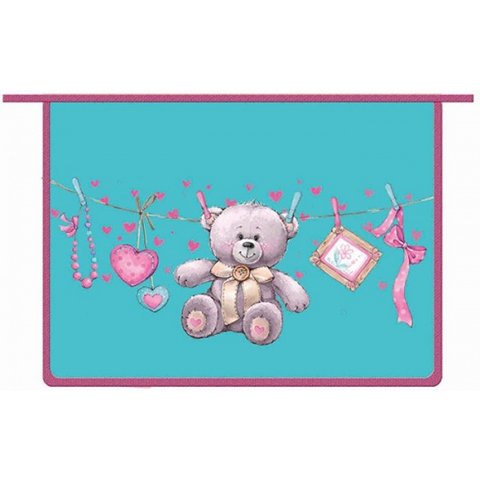 папка для тетрадей А4 Медвежонок на молнии 43601