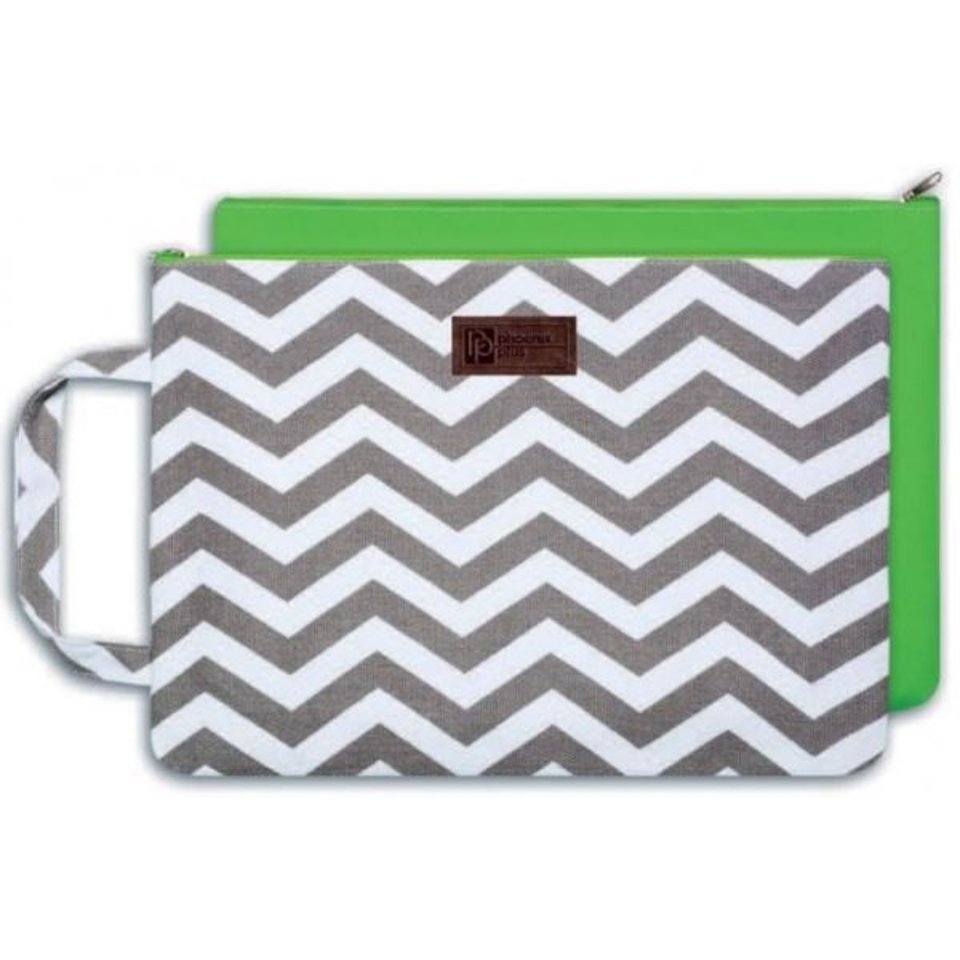 папка для тетрадей А4 Фактура зигзаг на молнии хлопок 44147