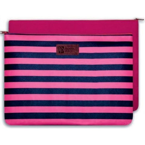 папка для тетрадей А4 Цветные полоски на молнии 44156