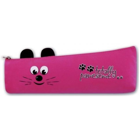 косметичка для девочки Розовая мышка ткань 44137