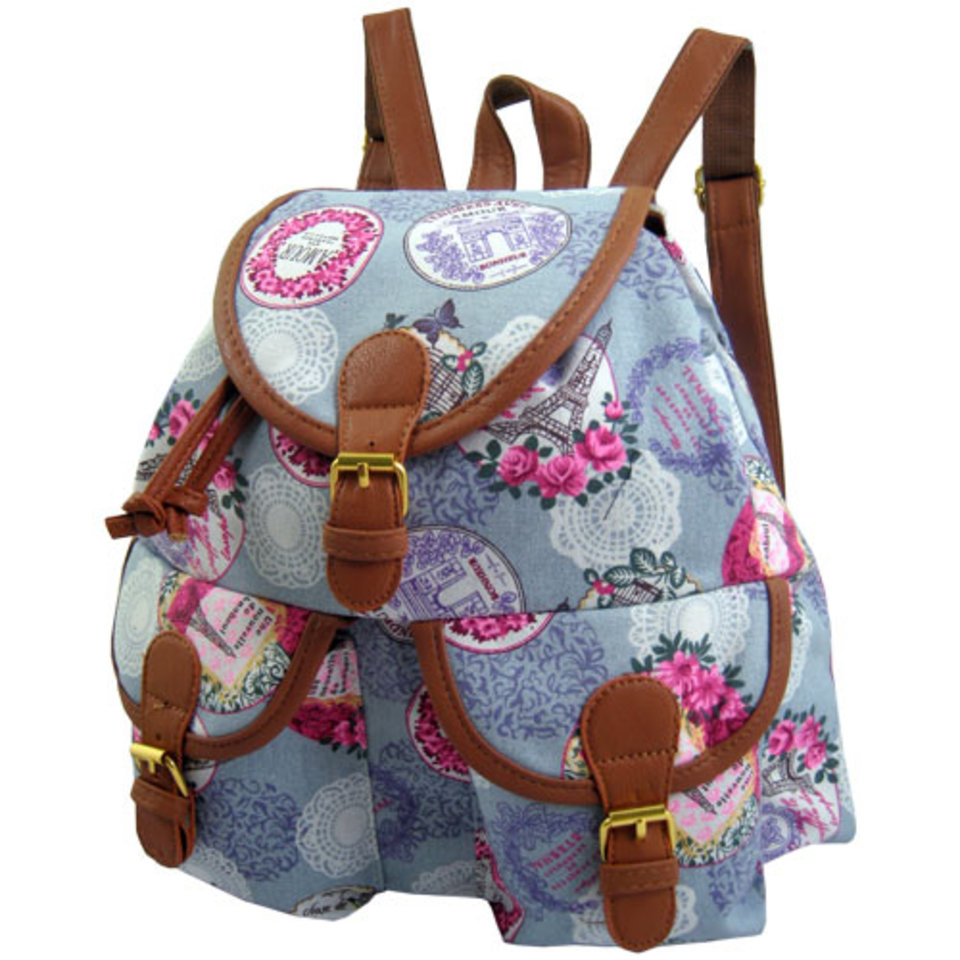 рюкзак для девочки 127-5 цветы Stelz