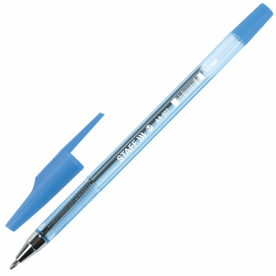 ручка шариковая 927 металлический наконечник 142809 синяя