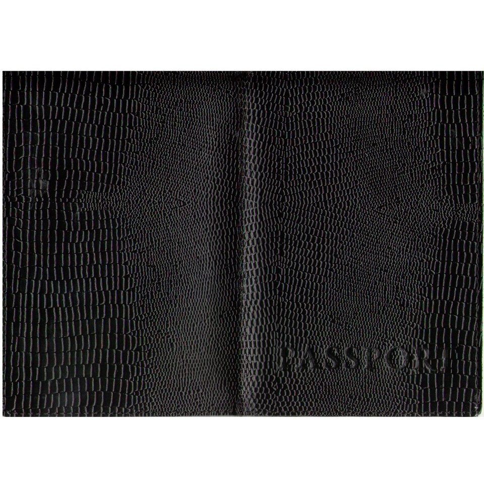обложка для паспорта Рептилия черный 20099