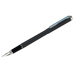 ручка перьевая Berlingo Silwer Prestige черный цвет корпуса, пластиковый футляр