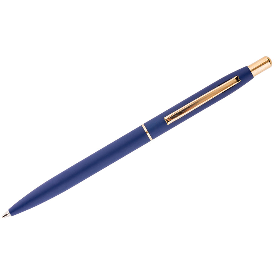ручка шариковая Berlingo Silk Premium синий цвет корпуса, футляр