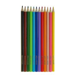 цветные карандаши 12цв Животные/selfies/7чудес шест3552/12