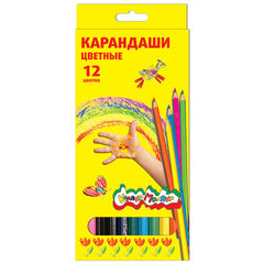 цветные карандаши 12 цветов Каляка-Маляка Шестигранные ККМ12