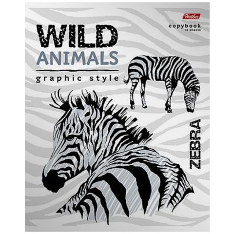 тетрадь 48 листов Wild Animals в клетку