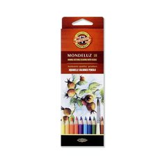 цветные карандаши 18 цветов KOH-I-NOOR Mondeluz Акварельные 3717/18