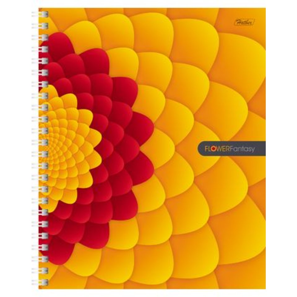 тетрадь 96 листов Flower Fantasy на спирали в клетку