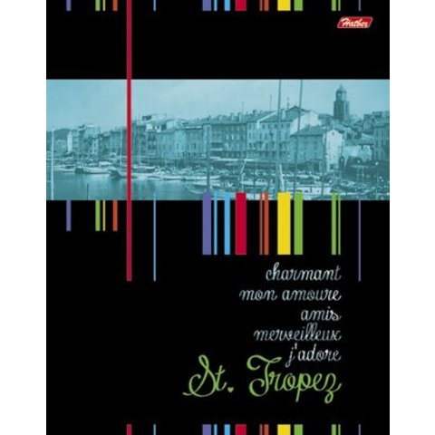 тетрадь 96 листов Лазурный берег в клетку