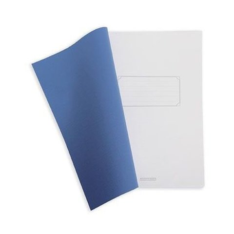 тетрадь А4 80 листов Полимерная обложка синяя в клетку