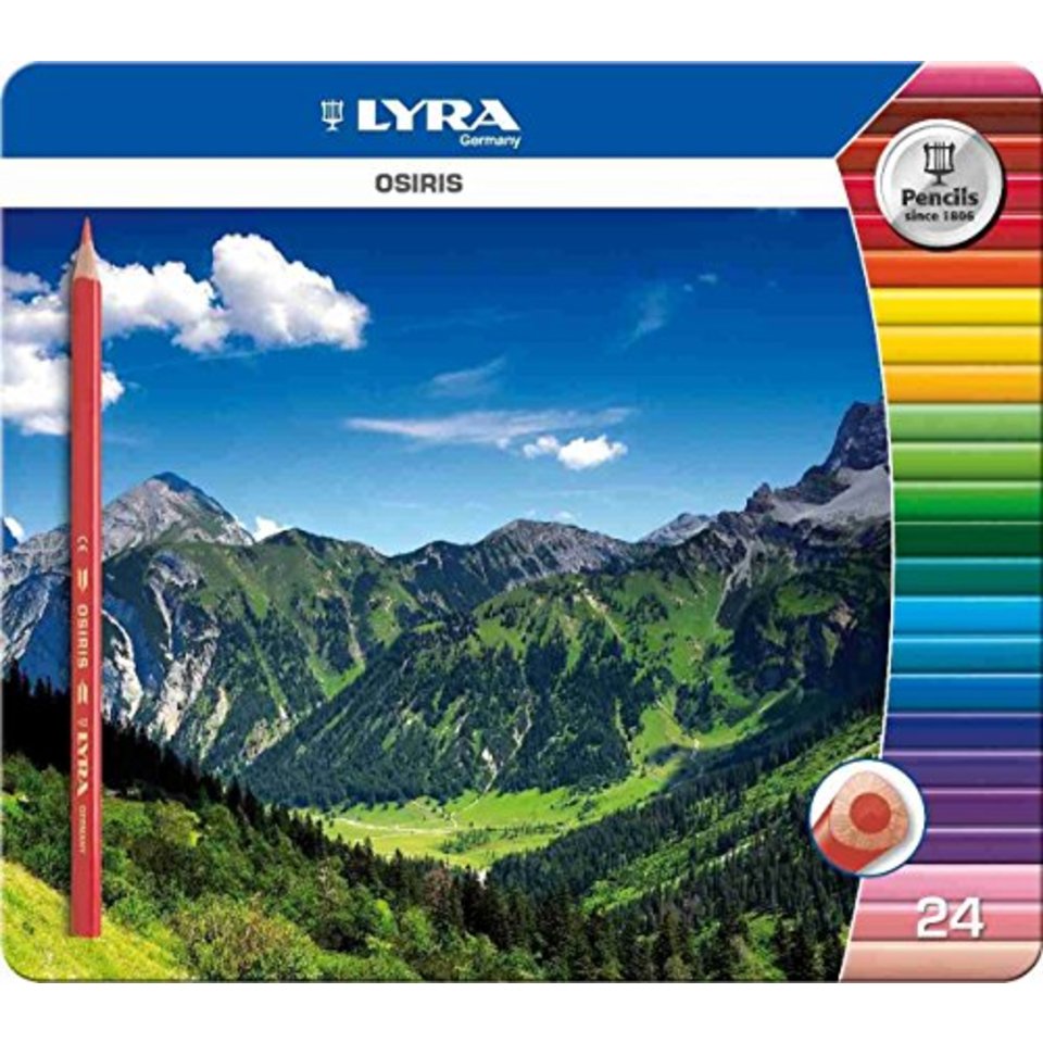 цветные карандаши 24 цвета LYRA OSIRIS 2521253/450M2