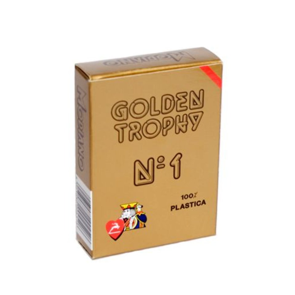 карты игральные Золотой Трофи 100% пластик 54 листа 300452