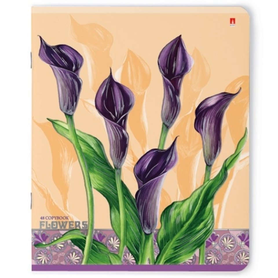 тетрадь 48 листов Цветы 7-48-276 в клетку