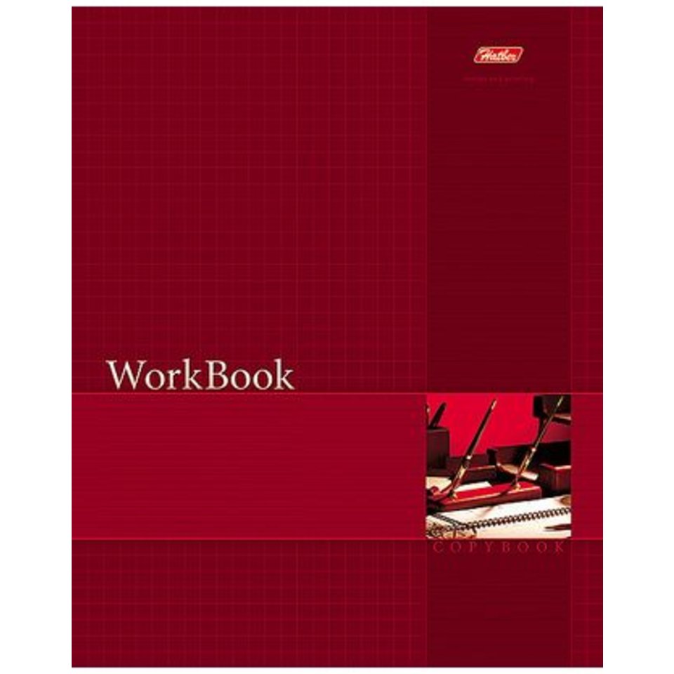 тетрадь 96 листов Work Book Сшито-клеено красная 01565