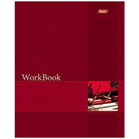тетрадь 96 листов Work Book Сшито-клеено красная 01565