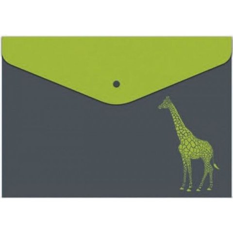 папка-конверт на кнопке А5 Жираф 43631