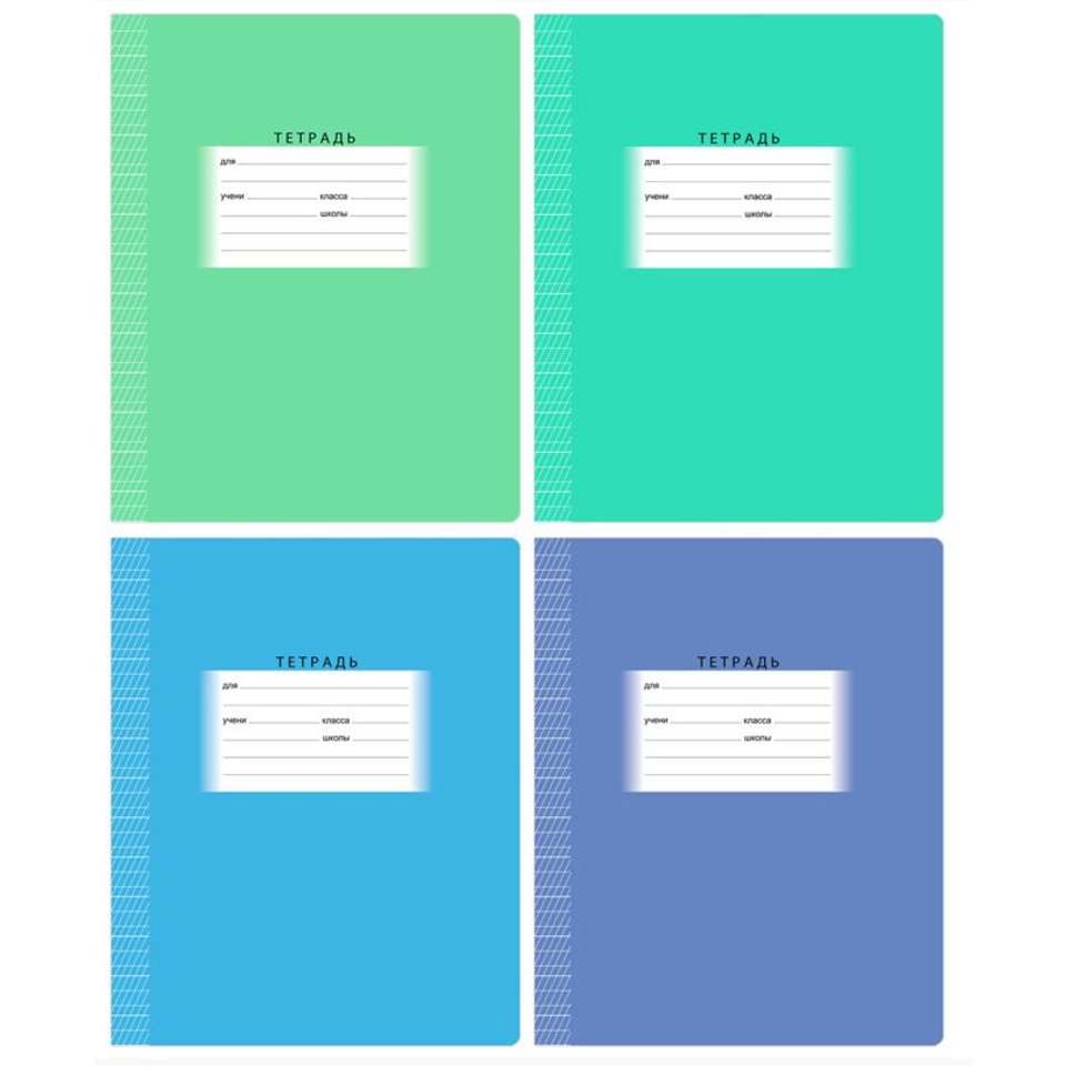 тетрадь 12л Школьная ассорти частая доплиния 7315/7333 327435