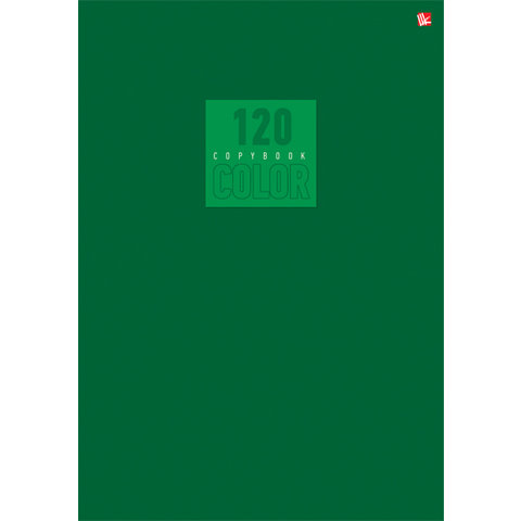 тетрадь А4 120 листов Стиль и цвет зеленый 41205177