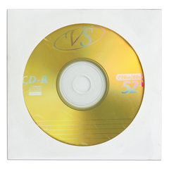 диск CD-RW VS 700Mb 80min 52Х бумажный конверт 511554