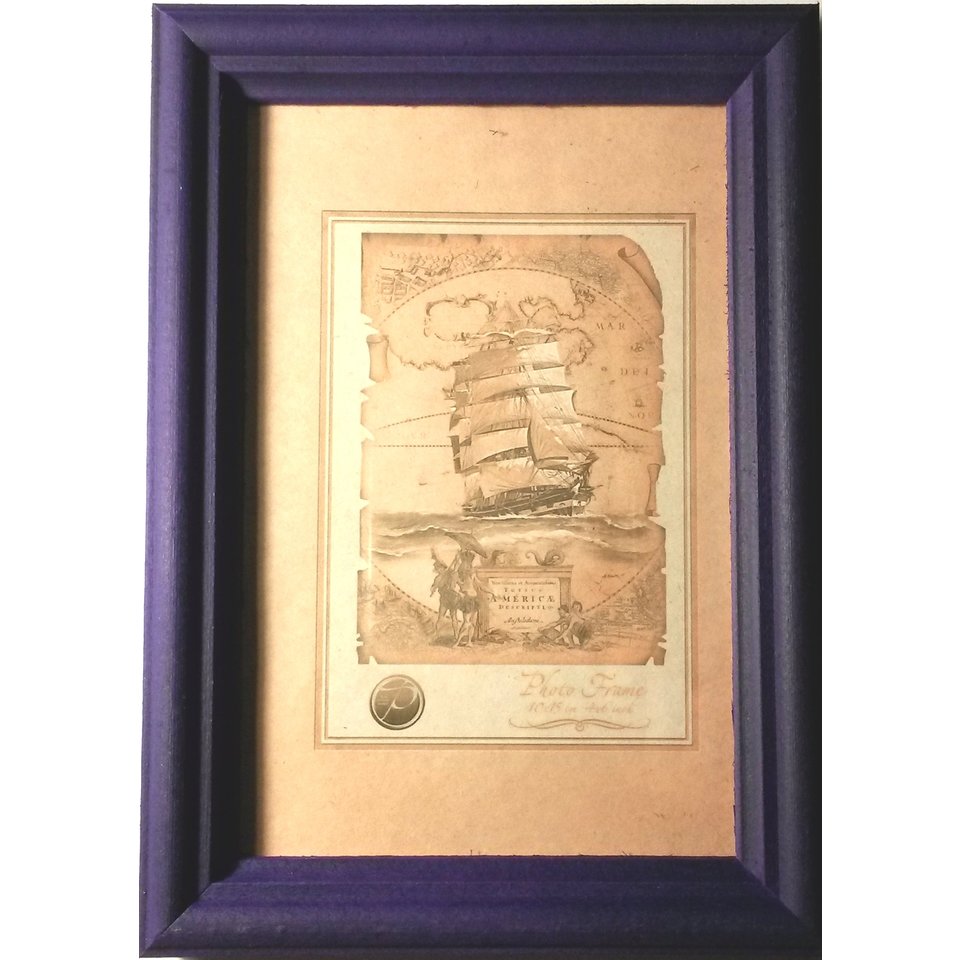 рамка для фото 21х30см Деревянная цвет Сиреневый Мир рамок