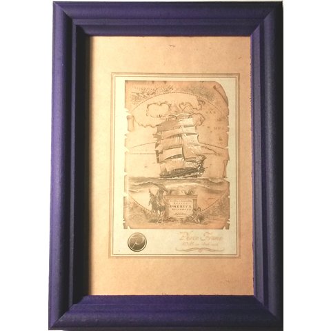 рамка для фото 21х30см Деревянная цвет Сиреневый Мир рамок